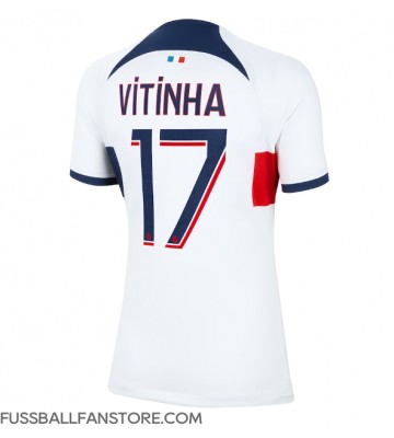Paris Saint-Germain Vitinha Ferreira #17 Replik Auswärtstrikot Damen 2023-24 Kurzarm